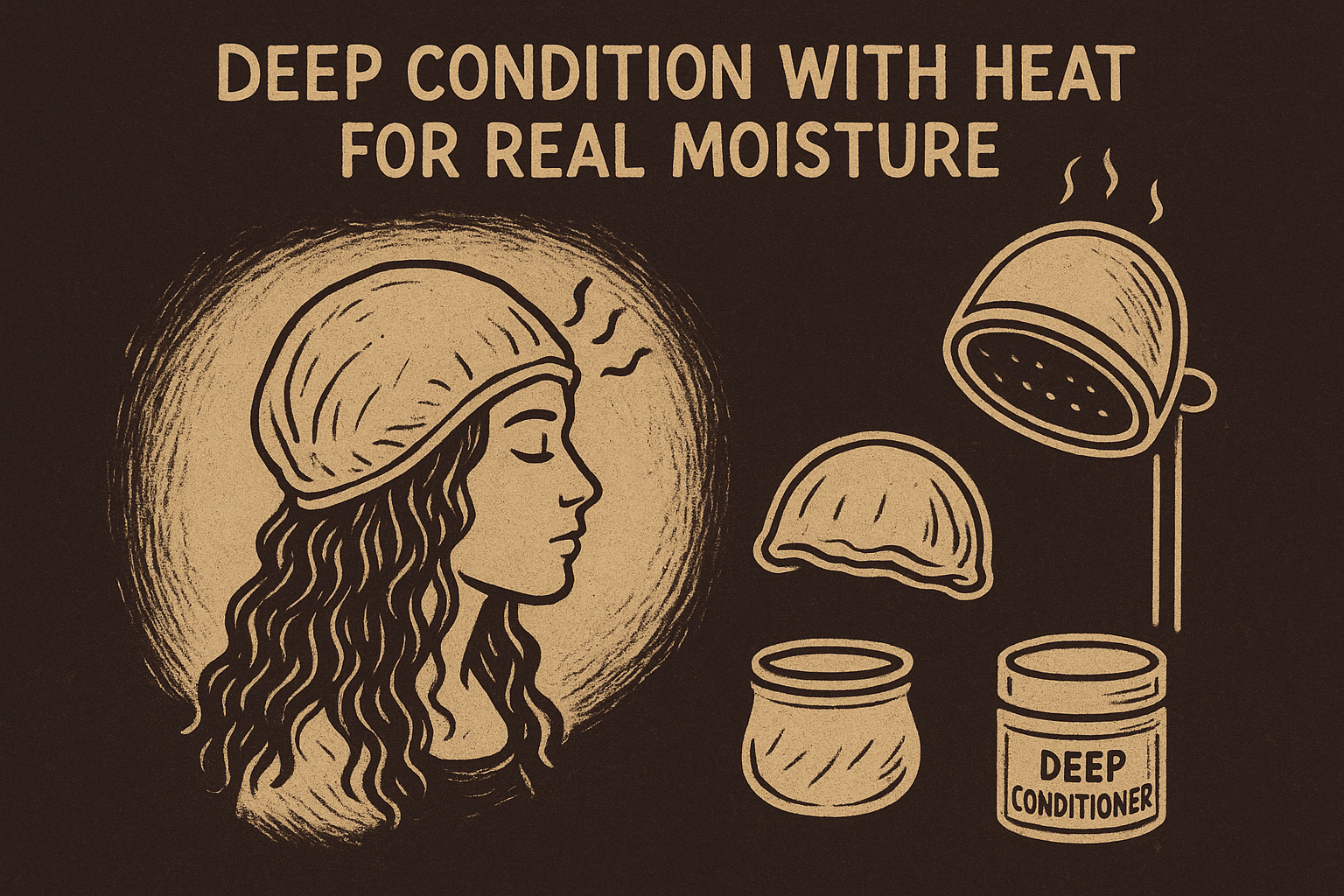 Step 3. Deep condition with heat for real moisture