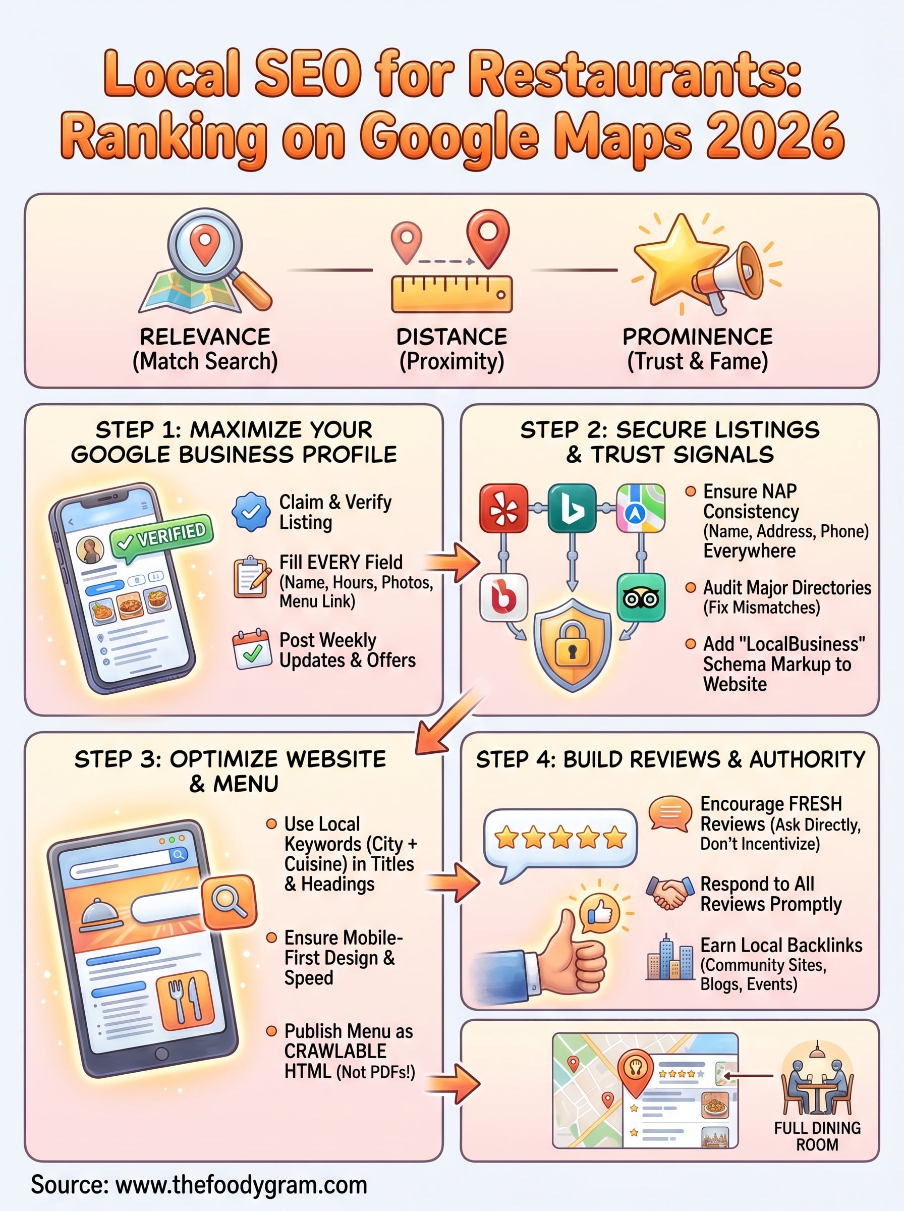 local seo for restaurants infographic