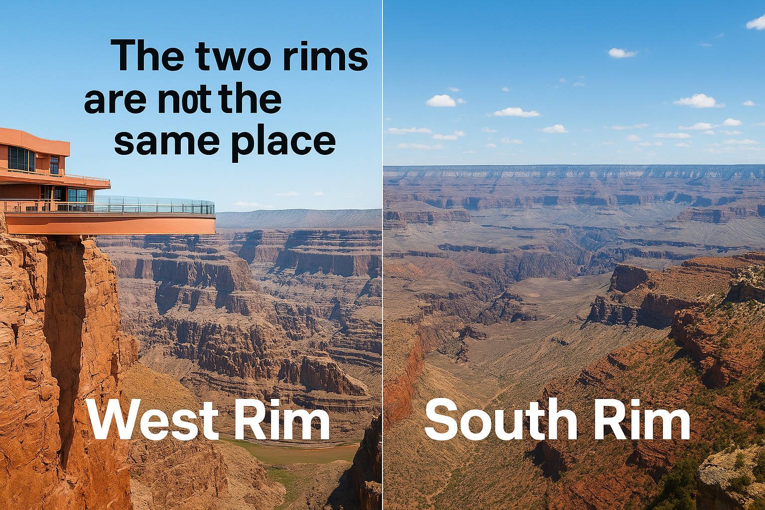 The two rims are not the same place
