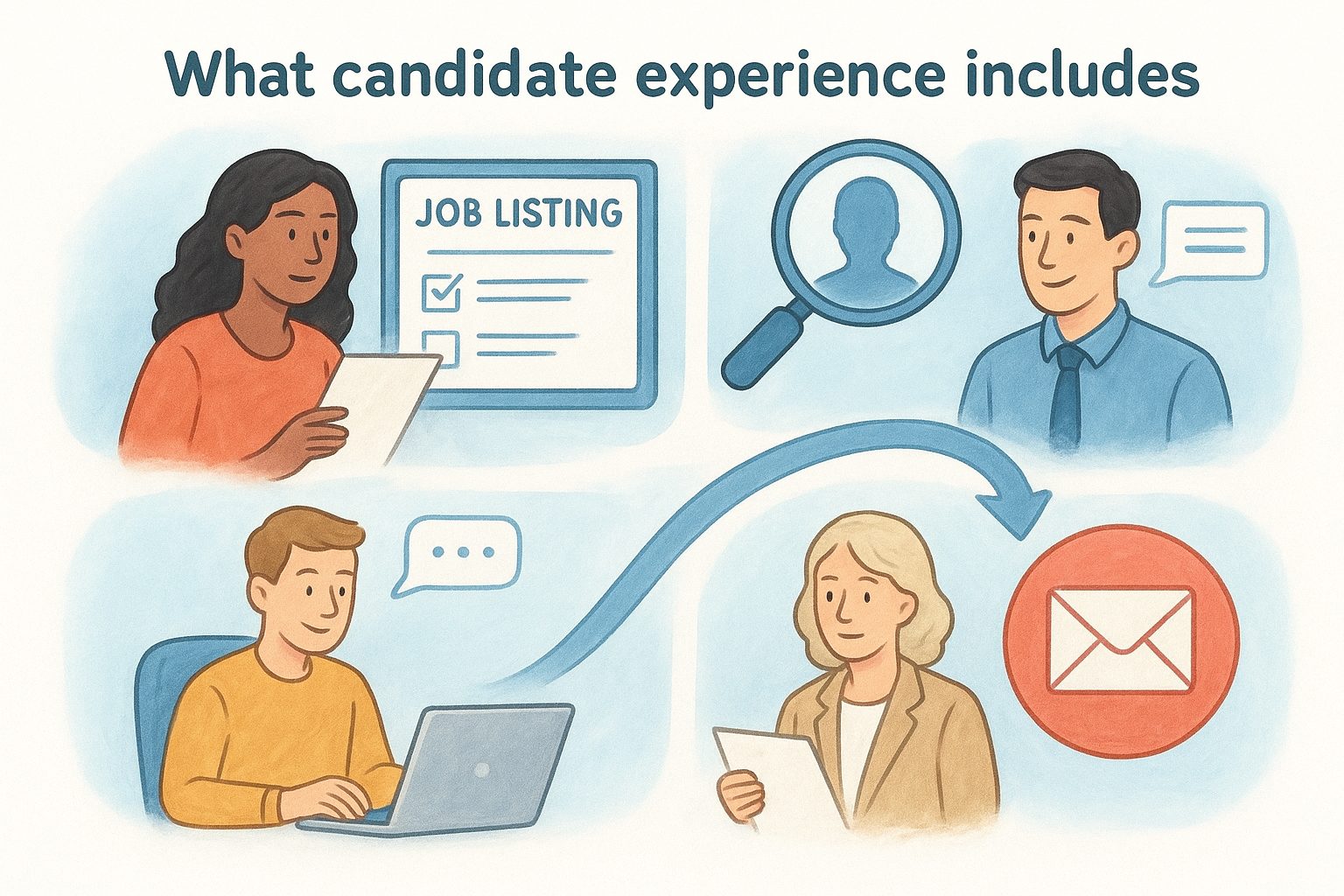 What candidate experience includes
