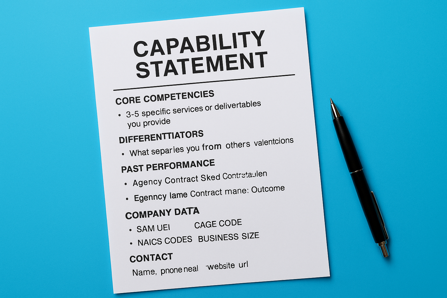 Write a capability statement that gets read