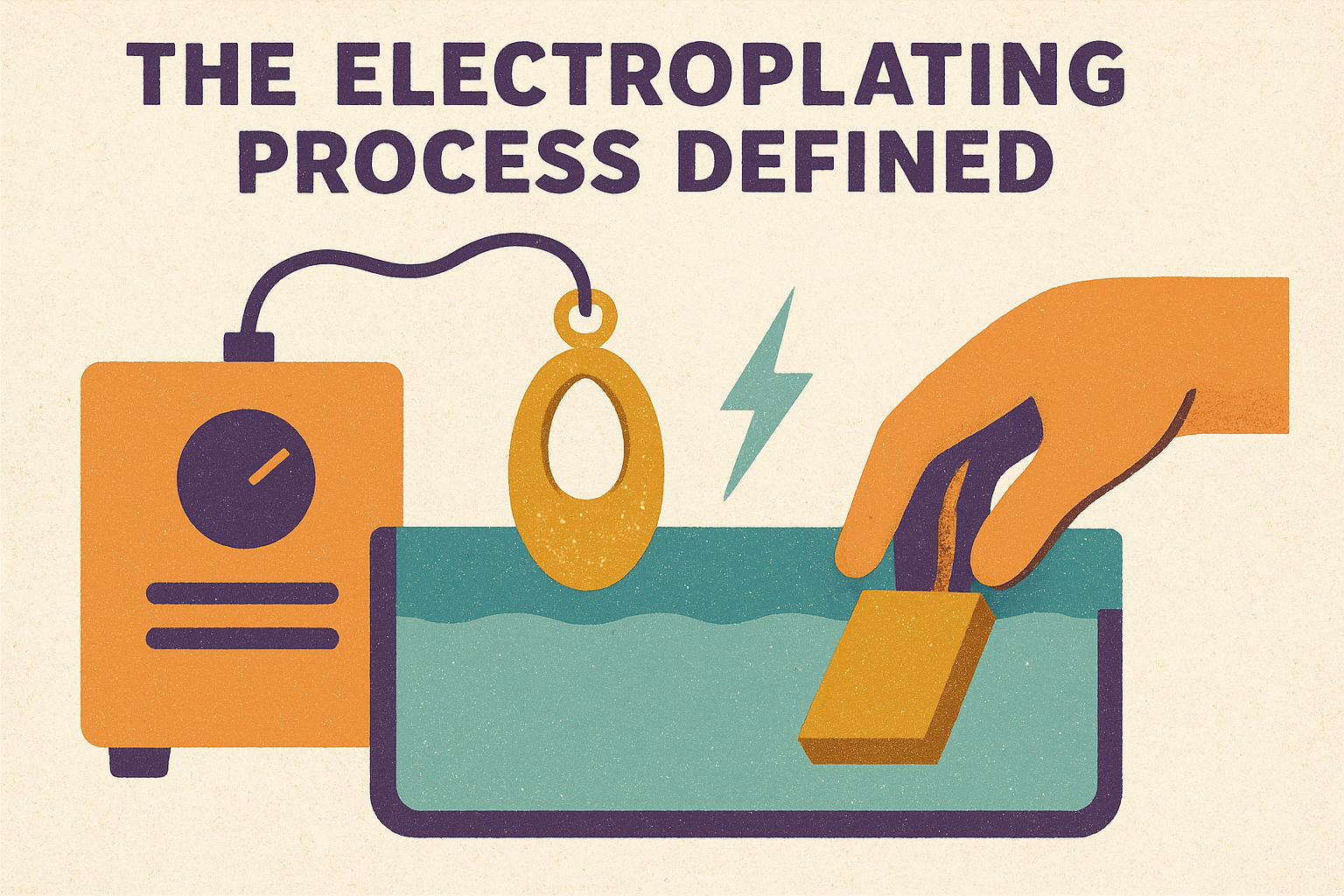 The electroplating process defined