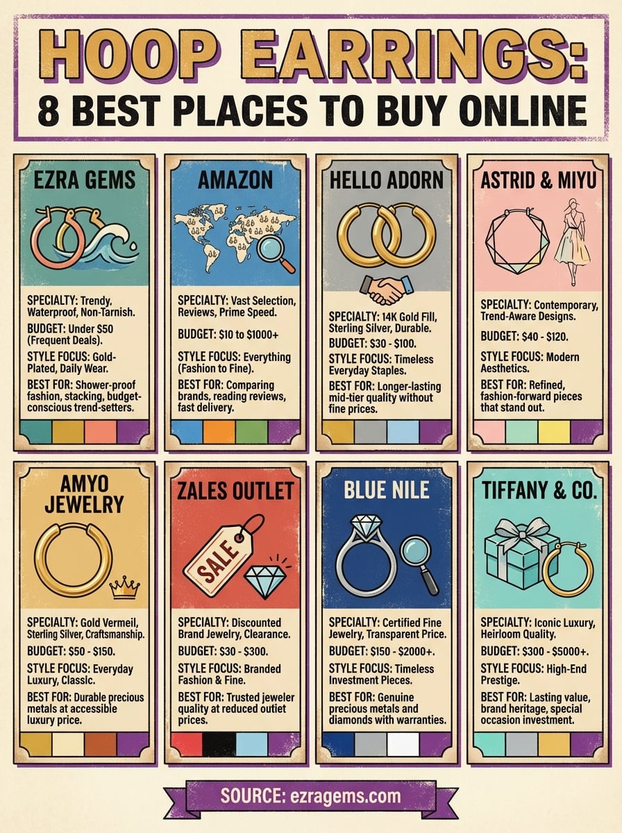 hoop earrings infographic