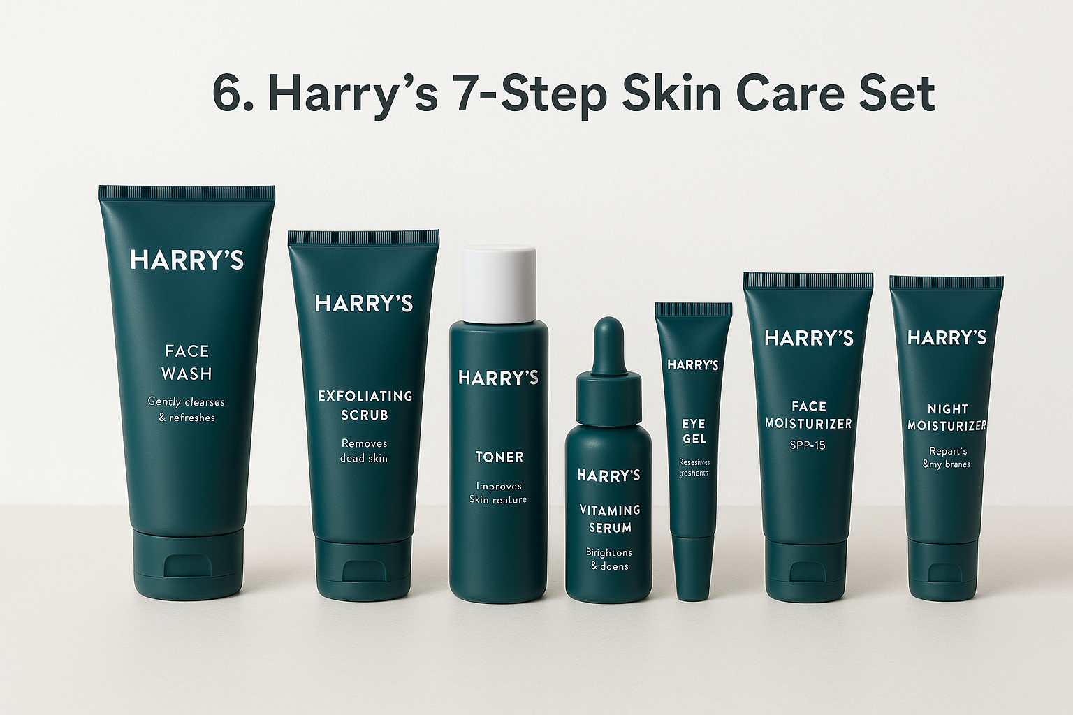 6. Harry's 7-step skin care set