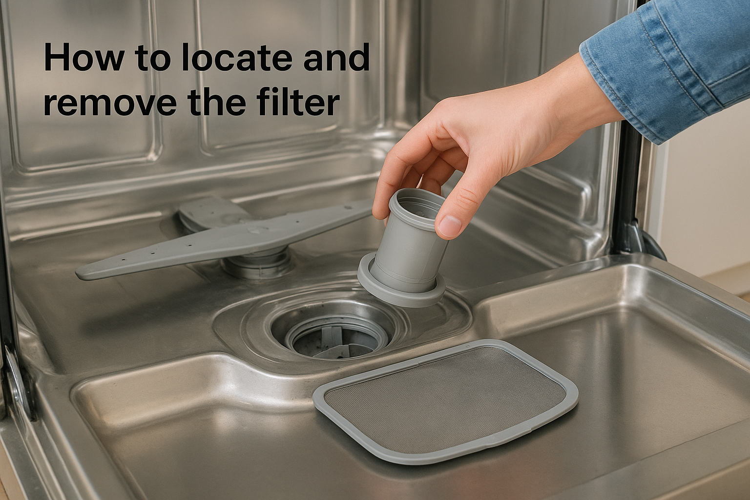 How to locate and remove the filter