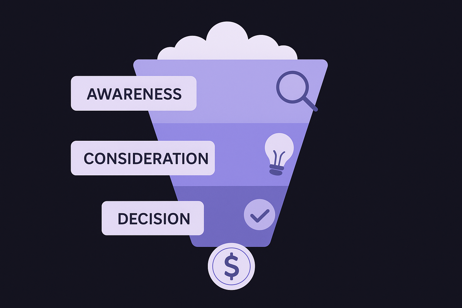 Cover every stage of the buyer funnel