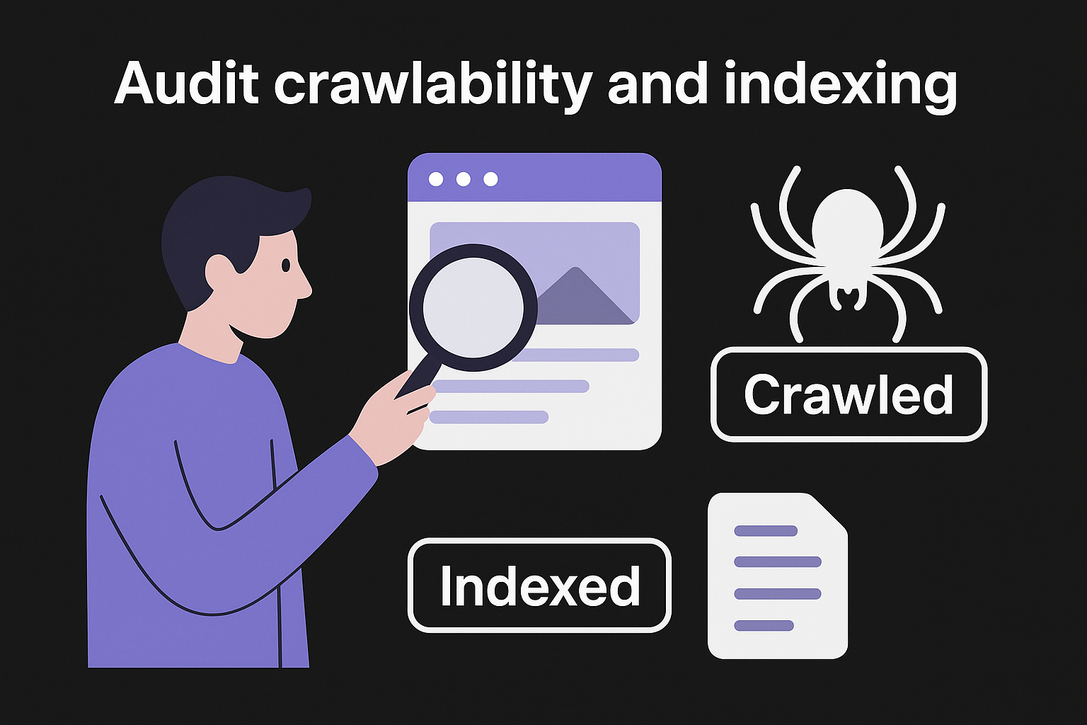 Audit crawlability and indexing