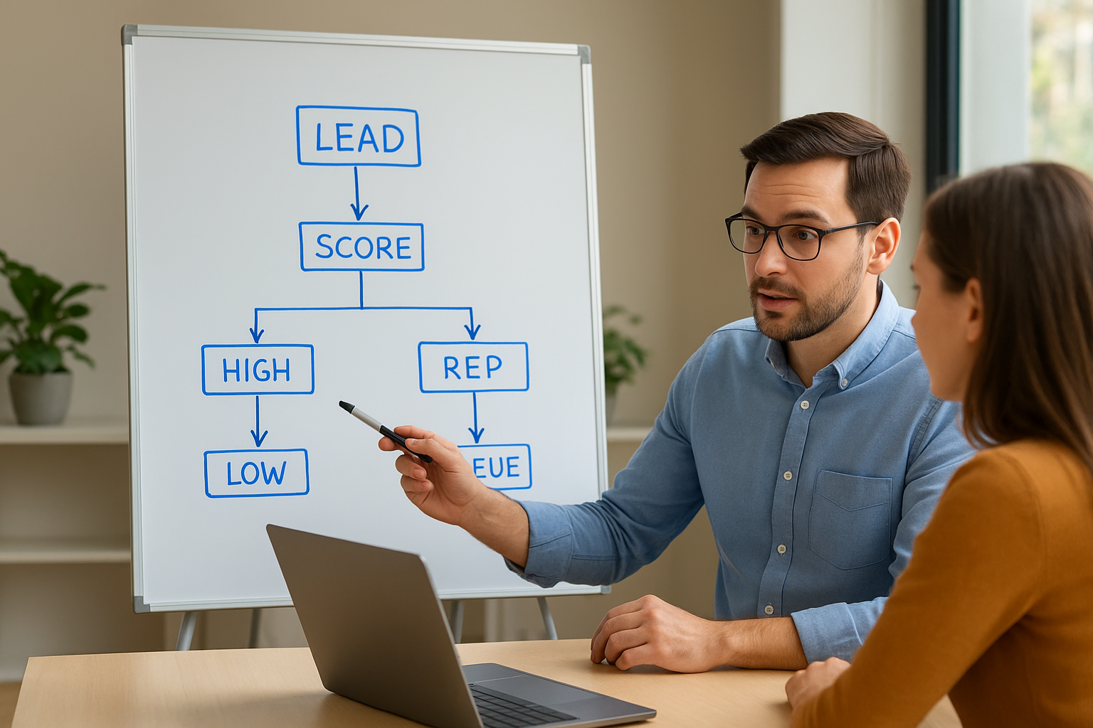 4. Set lead scoring and routing rules you can explain