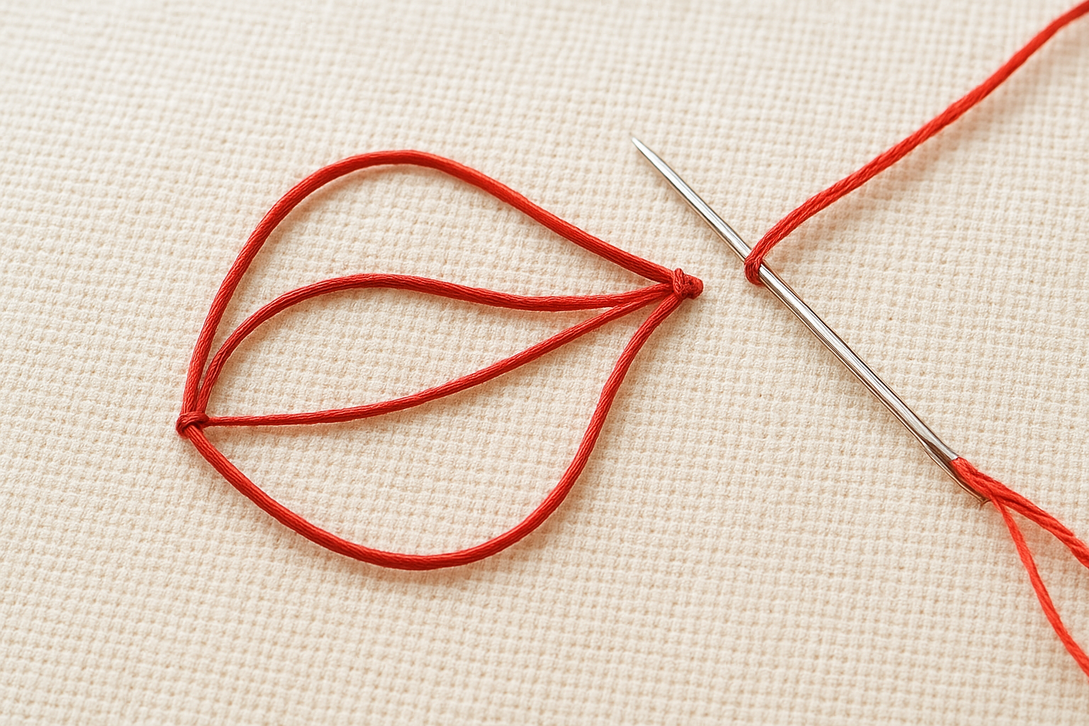 Wire and detached stitches