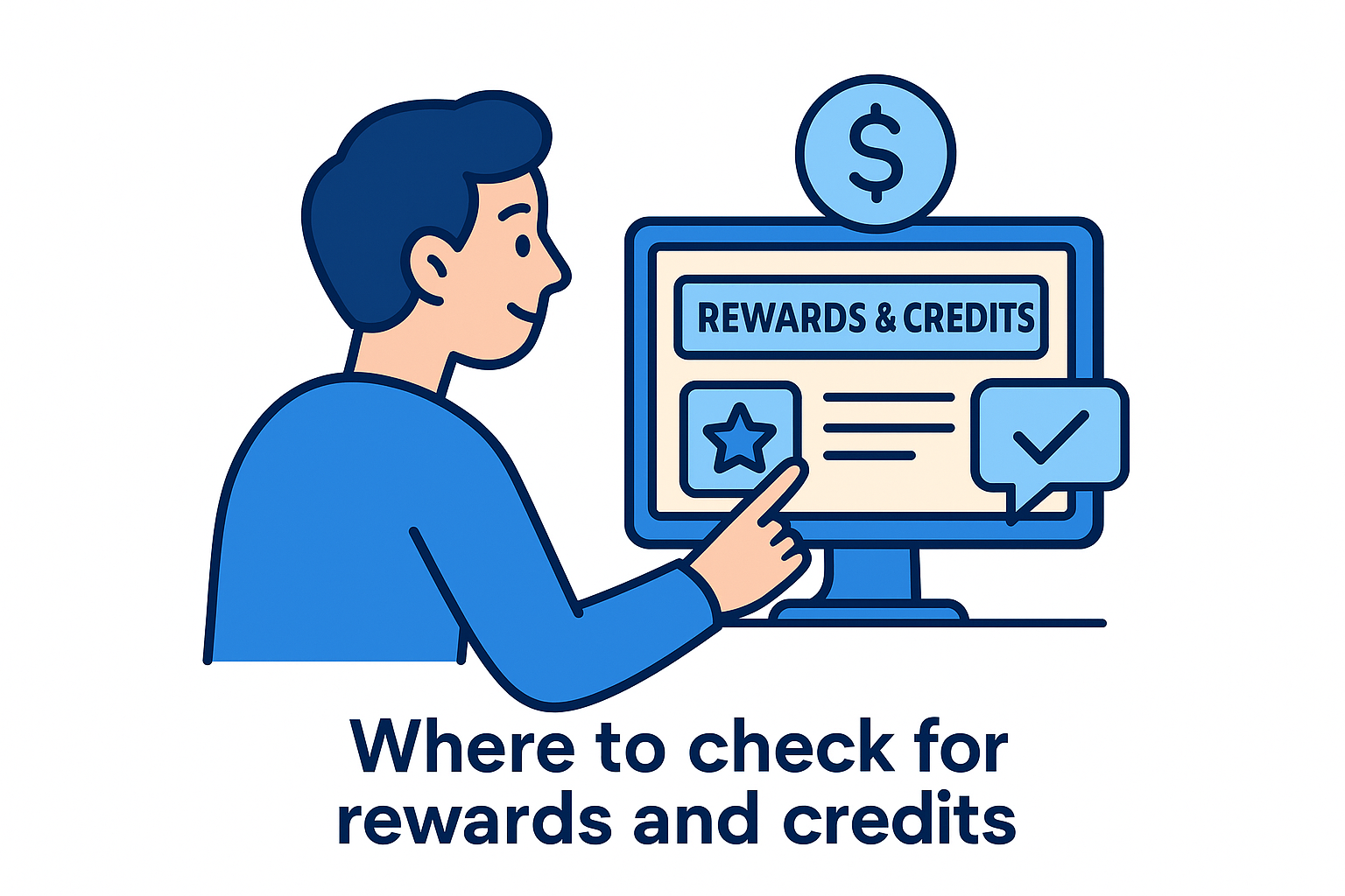 Where to check for rewards and credits