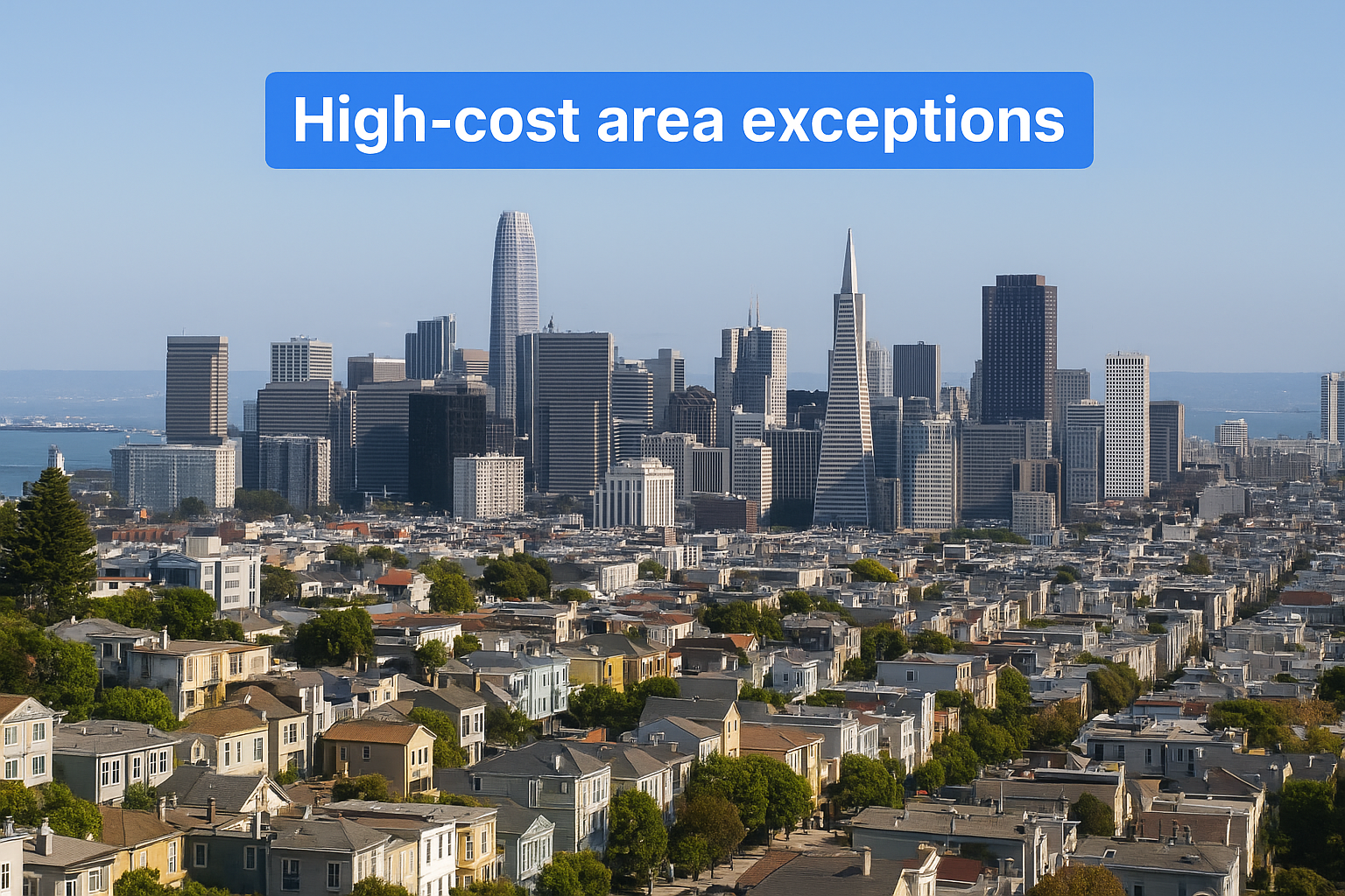 High-cost area exceptions
