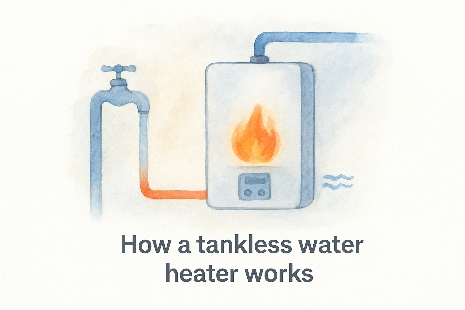 How a tankless water heater works