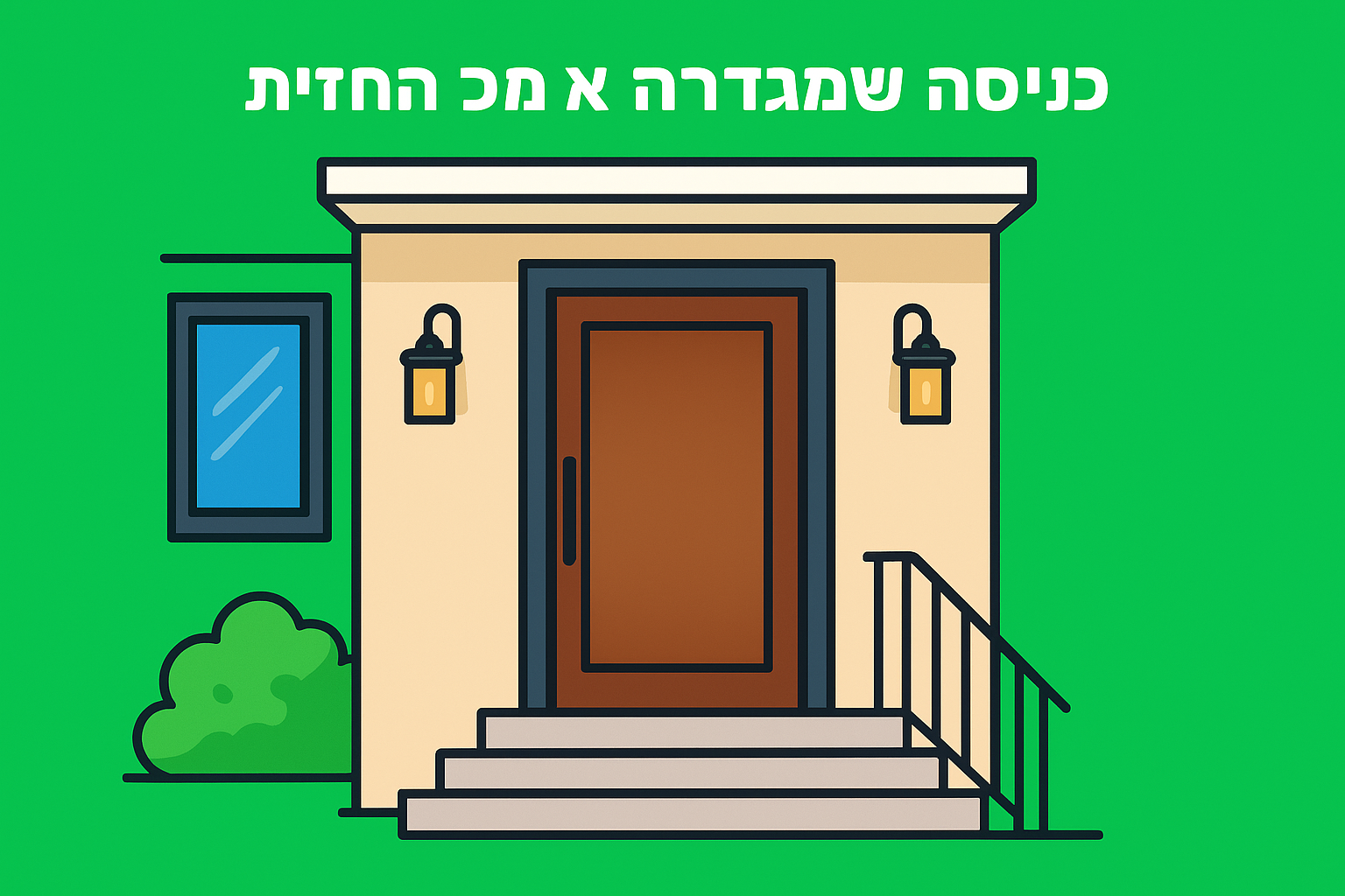 כניסה שמגדירה את כל החזית