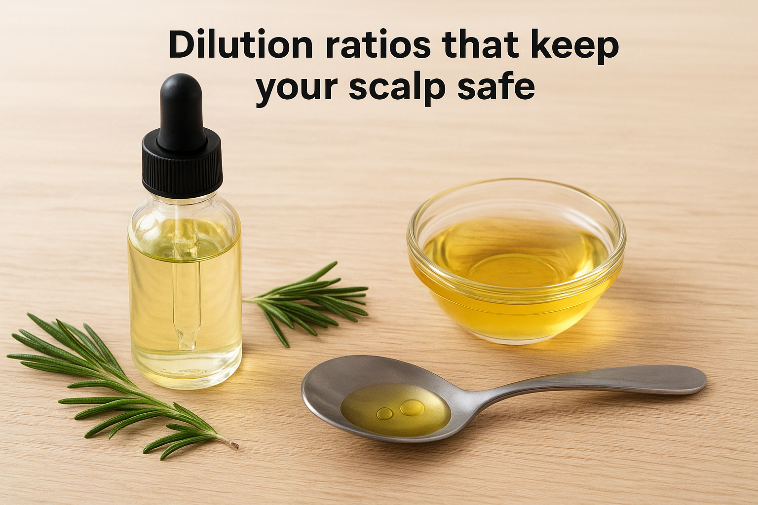 Dilution ratios that keep your scalp safe