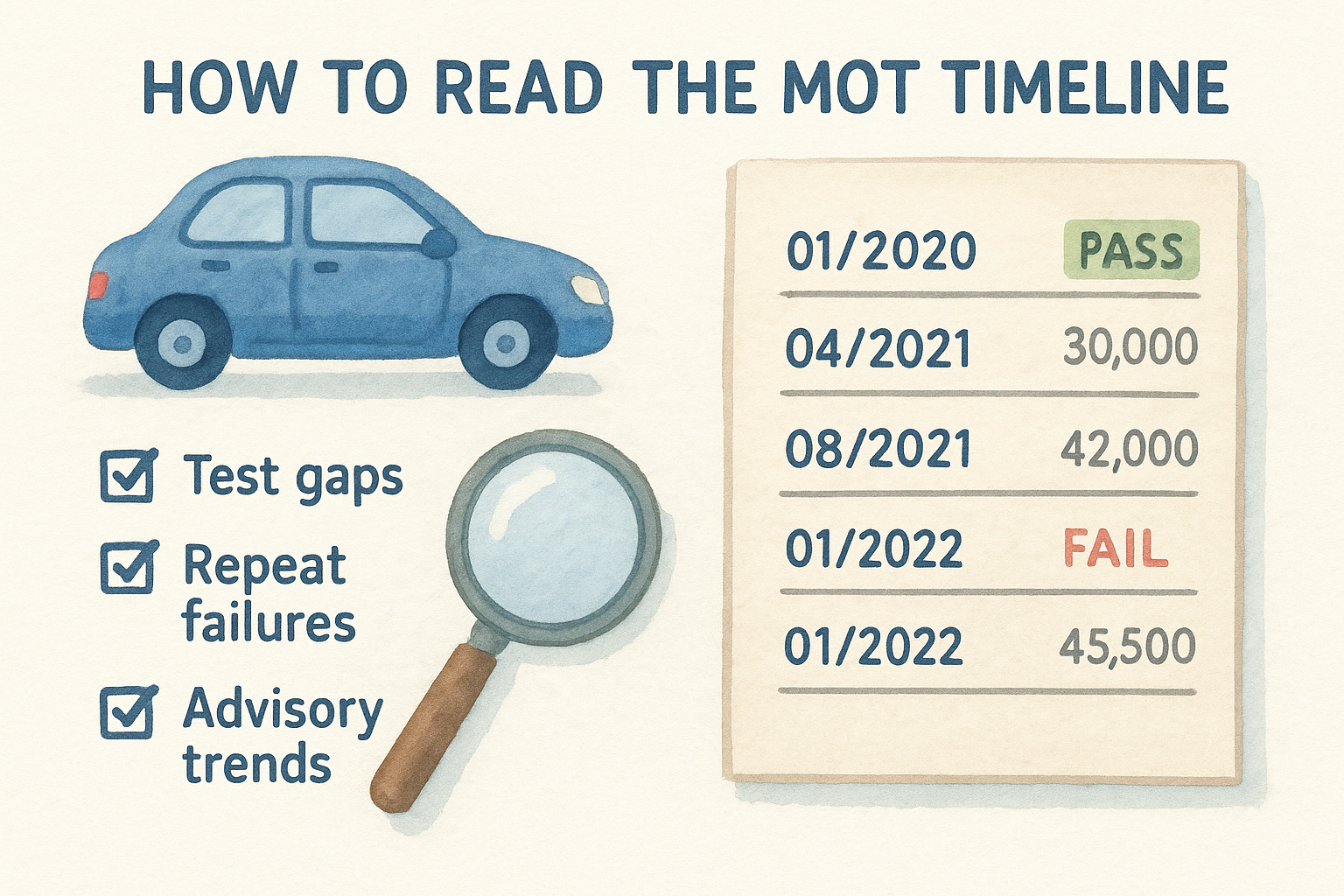 How to read the MOT timeline