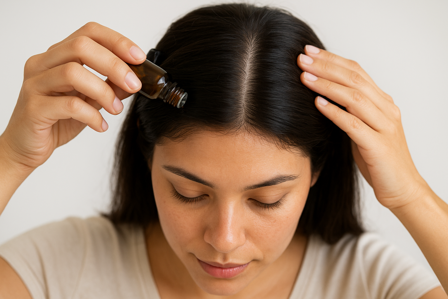 Step-by-step scalp application