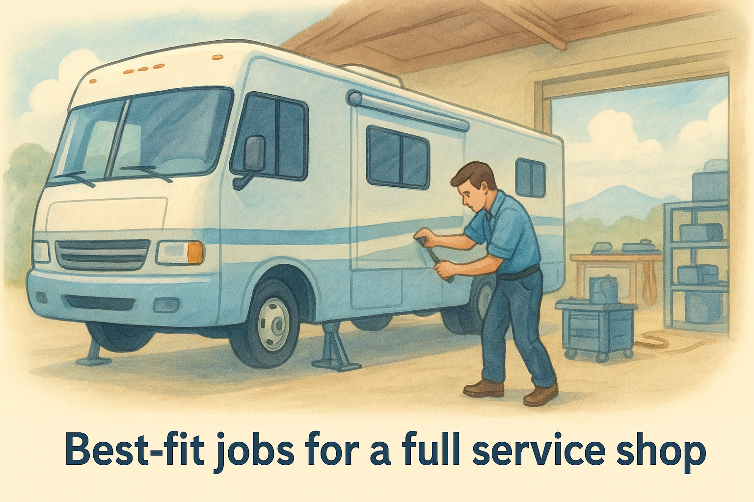Best-fit jobs for a full service shop