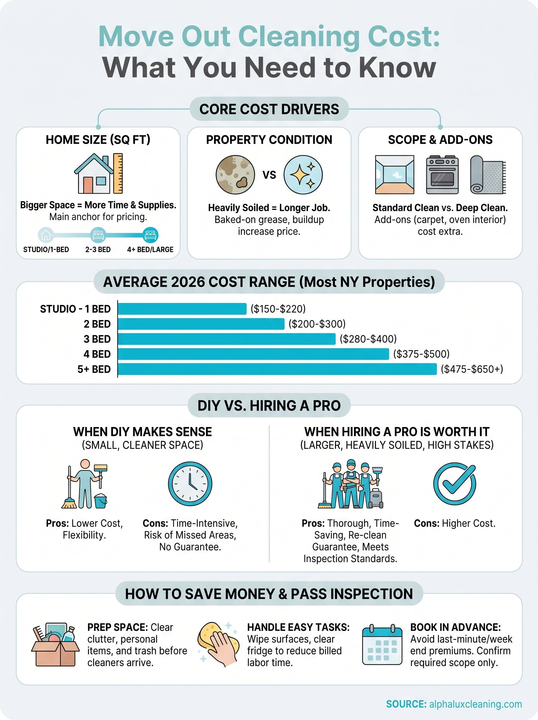 move out cleaning cost infographic