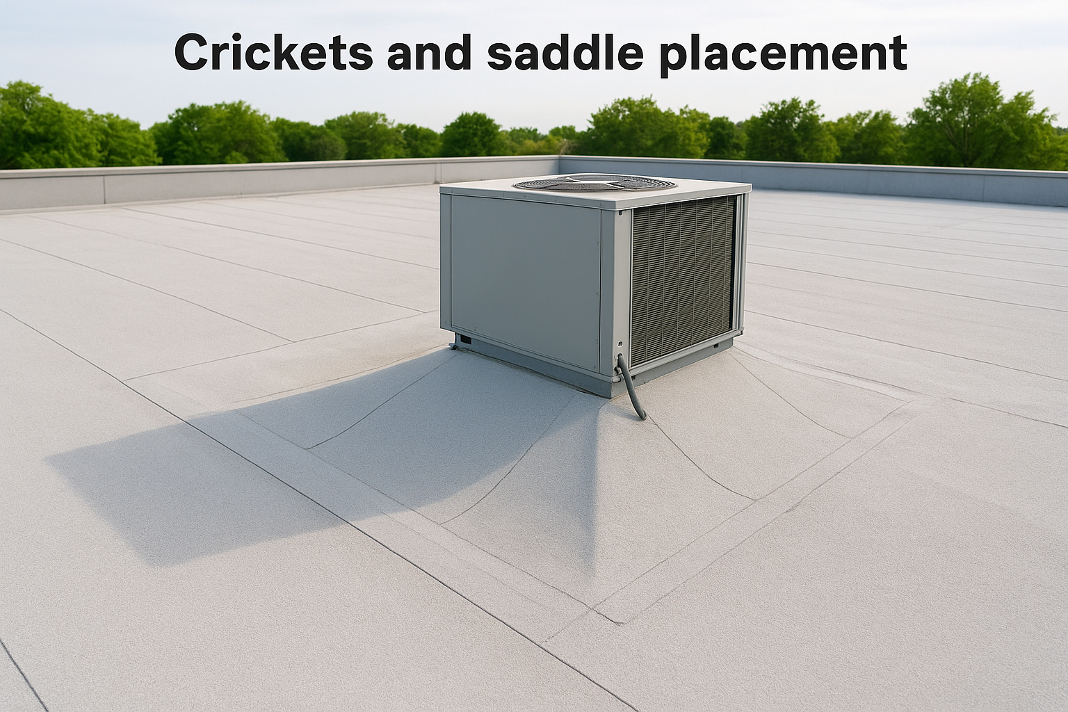 Crickets and saddle placement
