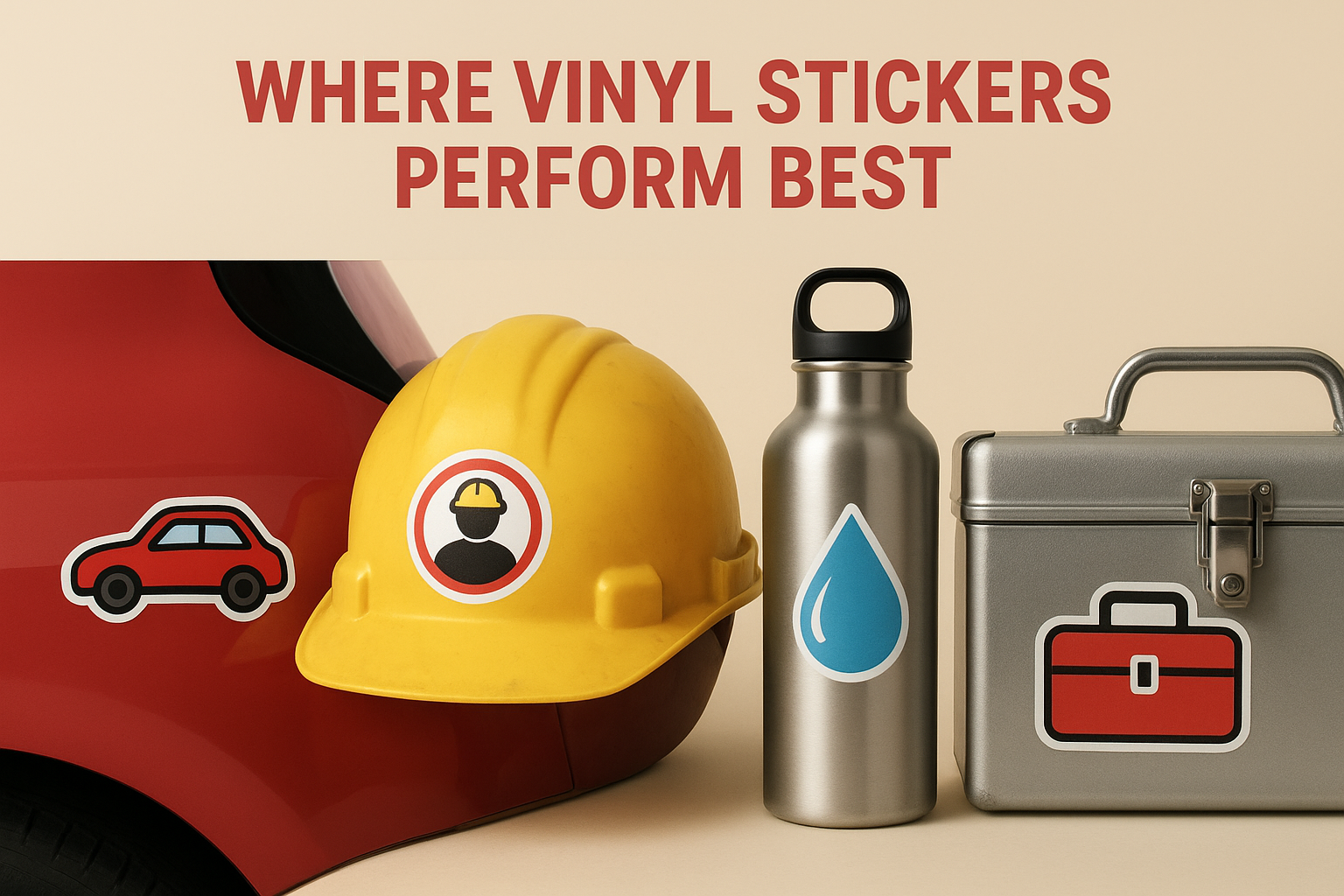 Where vinyl stickers perform best