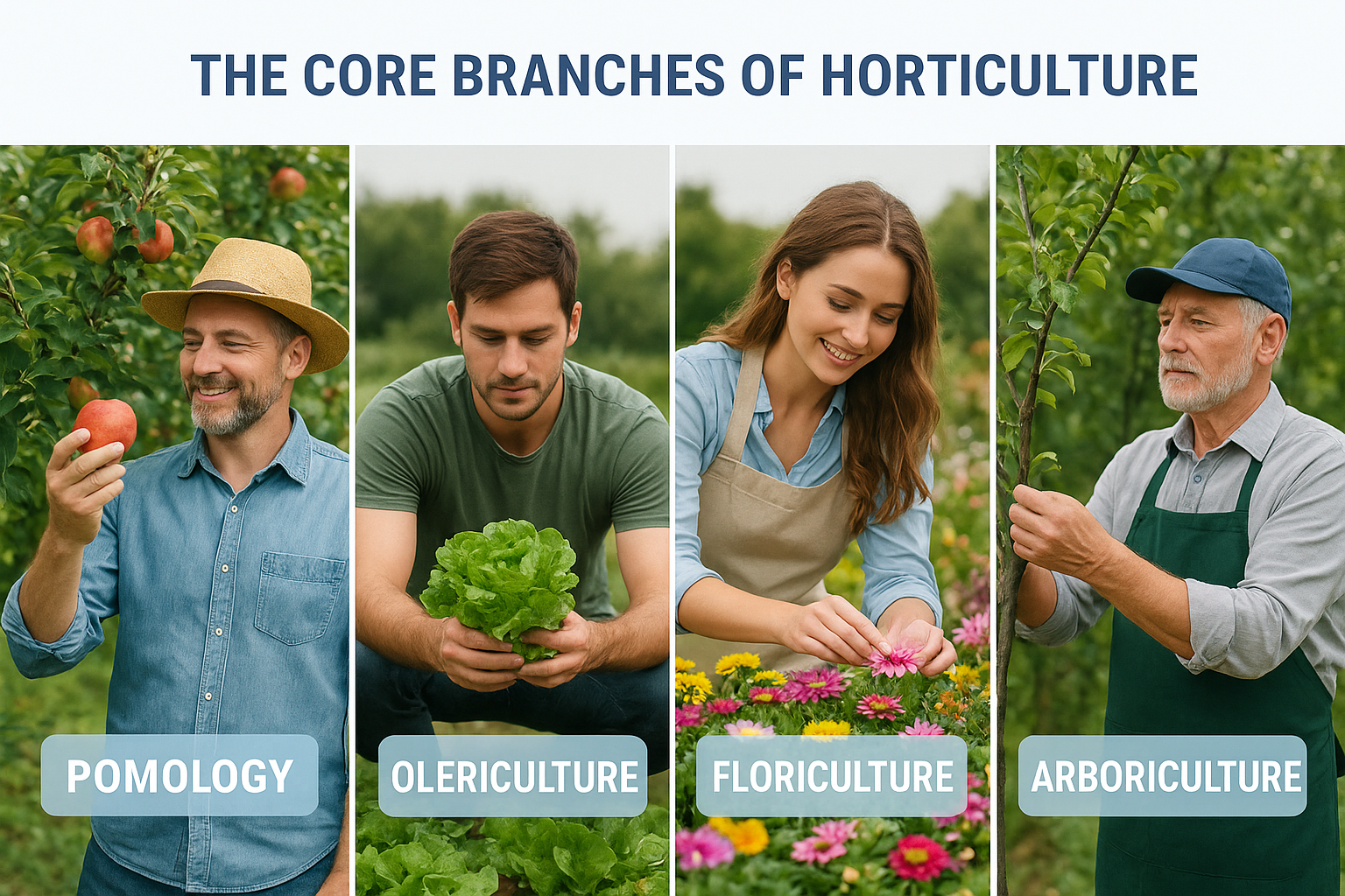 The core branches of horticulture