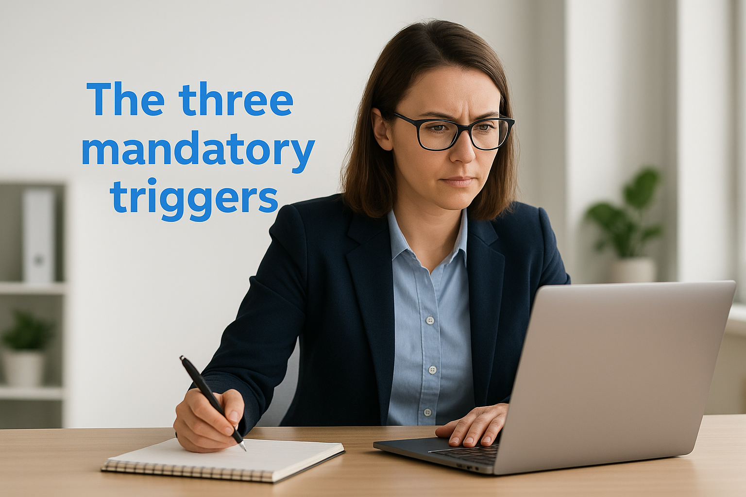 The three mandatory triggers