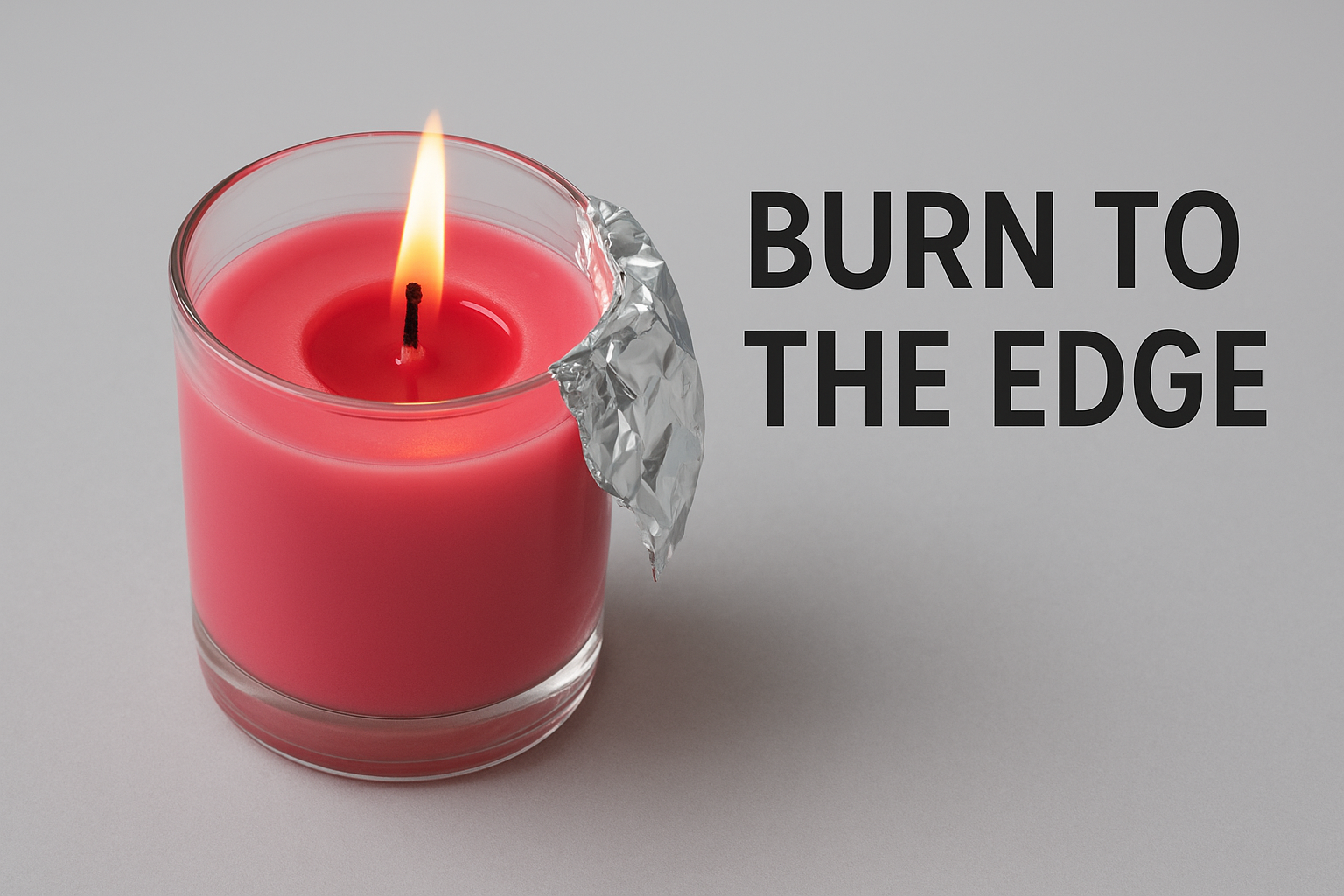 What "burn to the edge" means and why candles "remember"