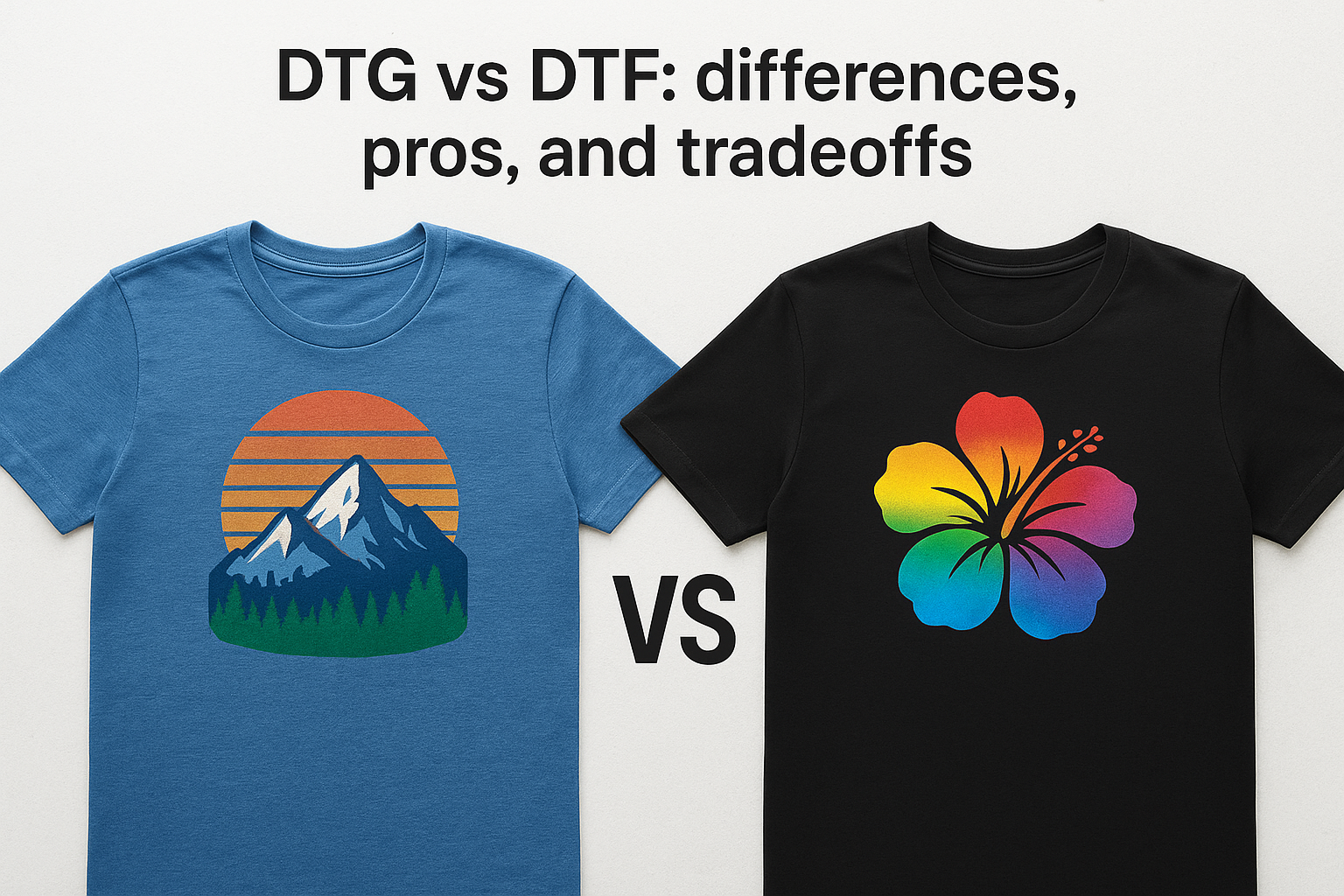 DTG vs DTF: differences, pros, and tradeoffs