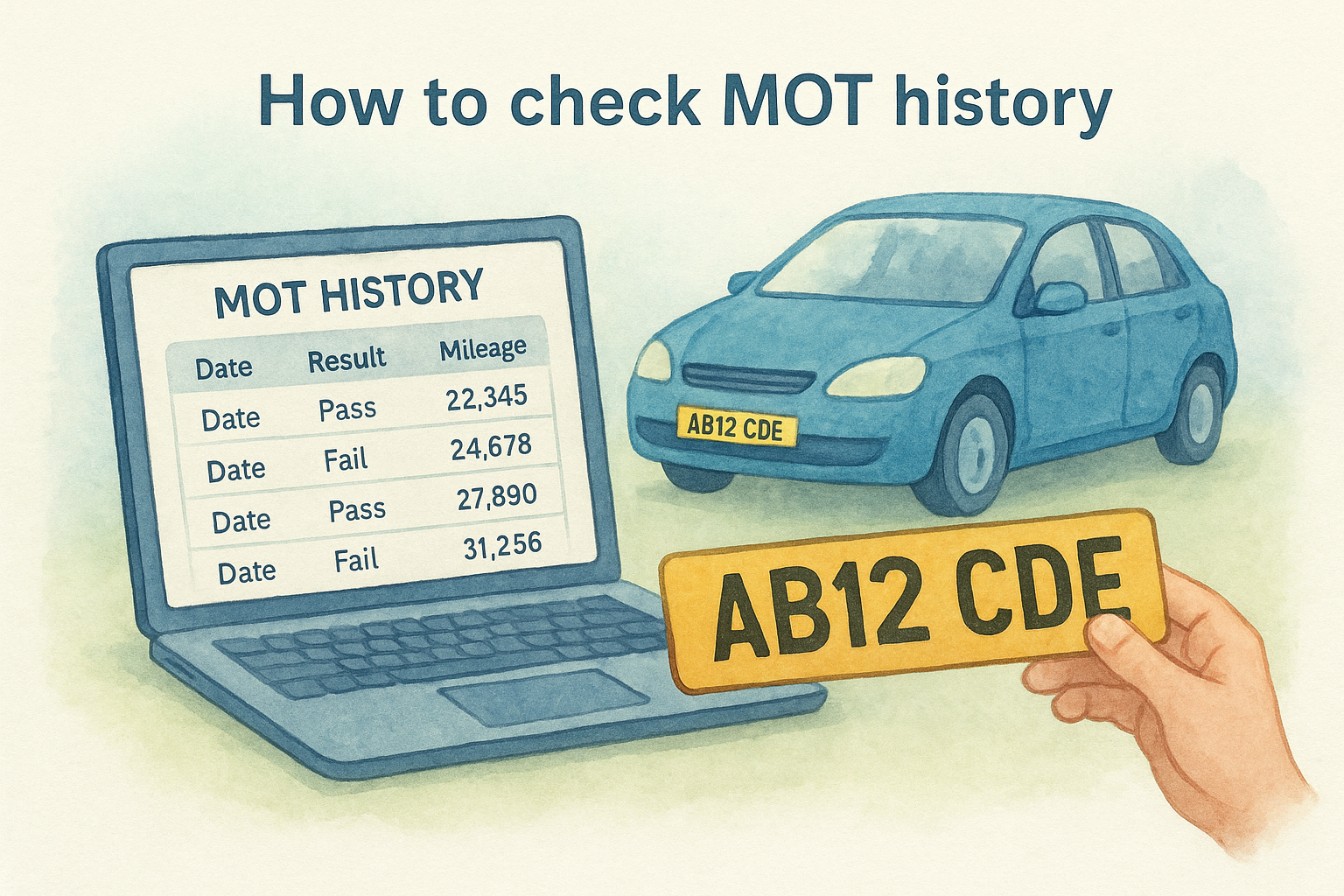 How to check MOT history