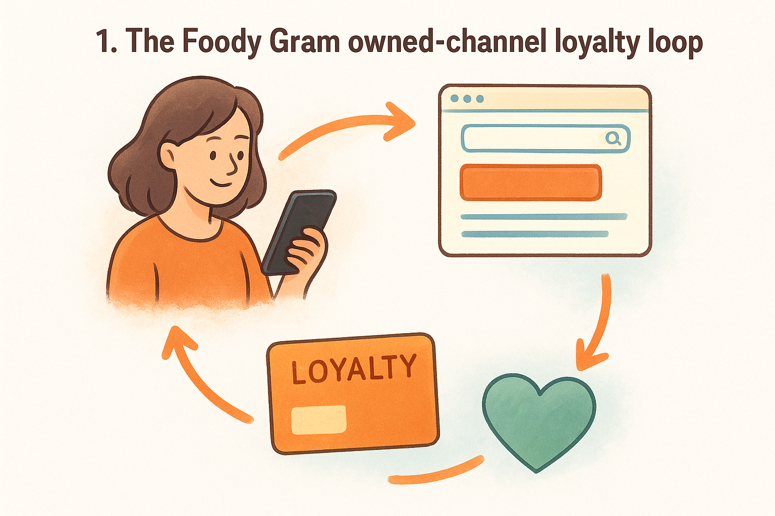 1. The Foody Gram owned-channel loyalty loop