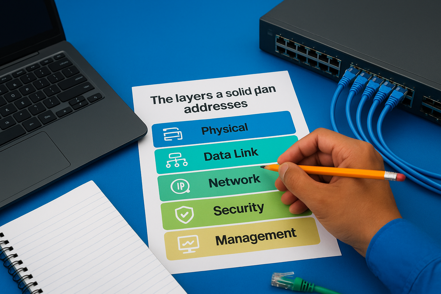 The layers a solid plan addresses