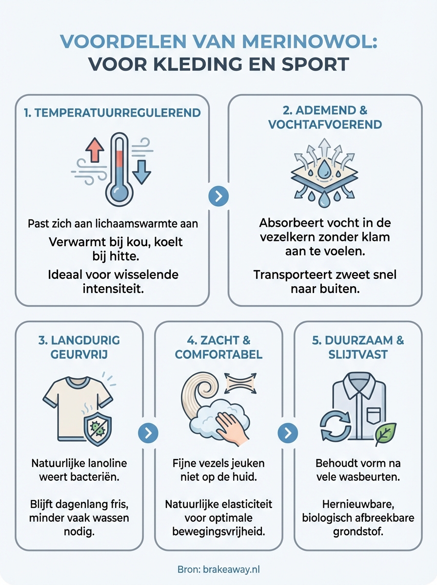 voordelen merinowol infographic