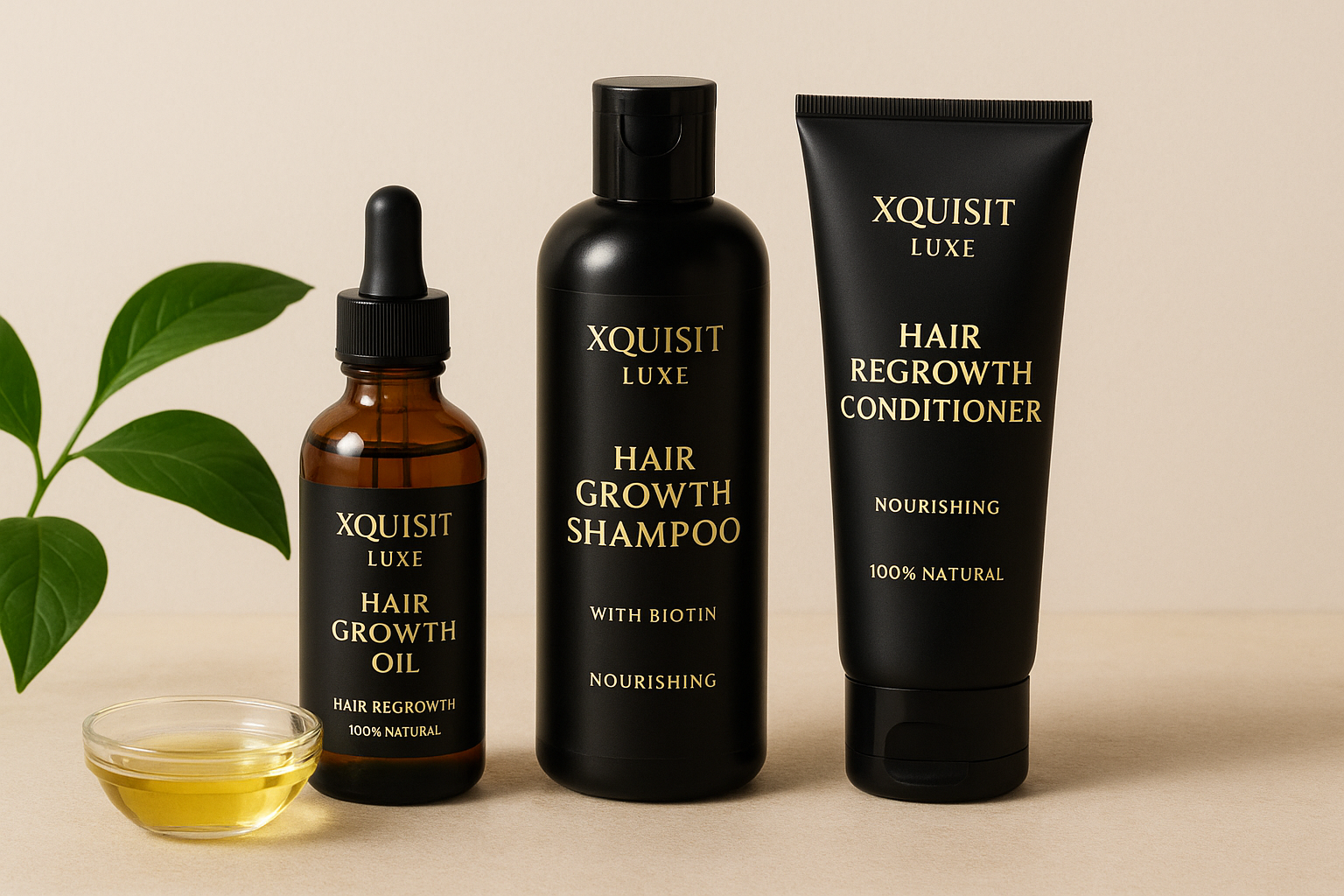1. Xquisit Luxe Hair Care Oils and Hair Regrowth Bundle