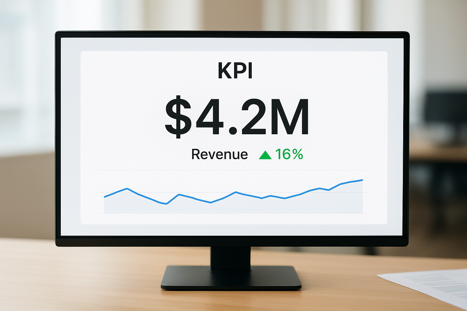 What a KPI visual shows in Power BI