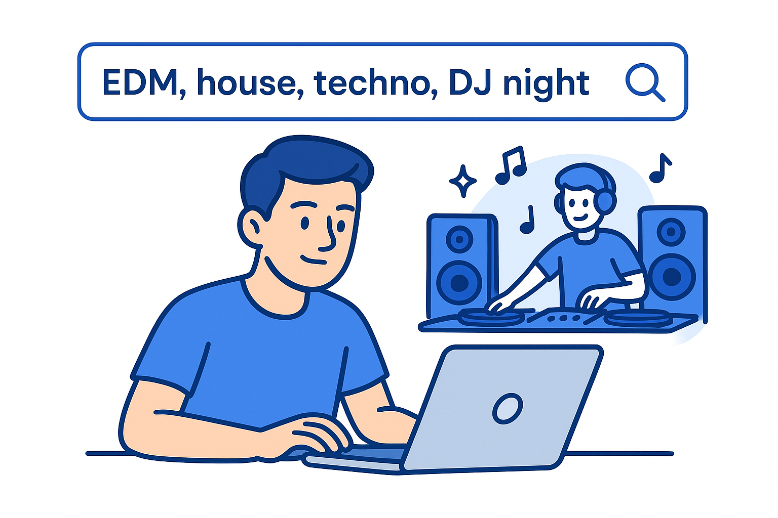 4. Search EDM, house, techno, and DJ nights