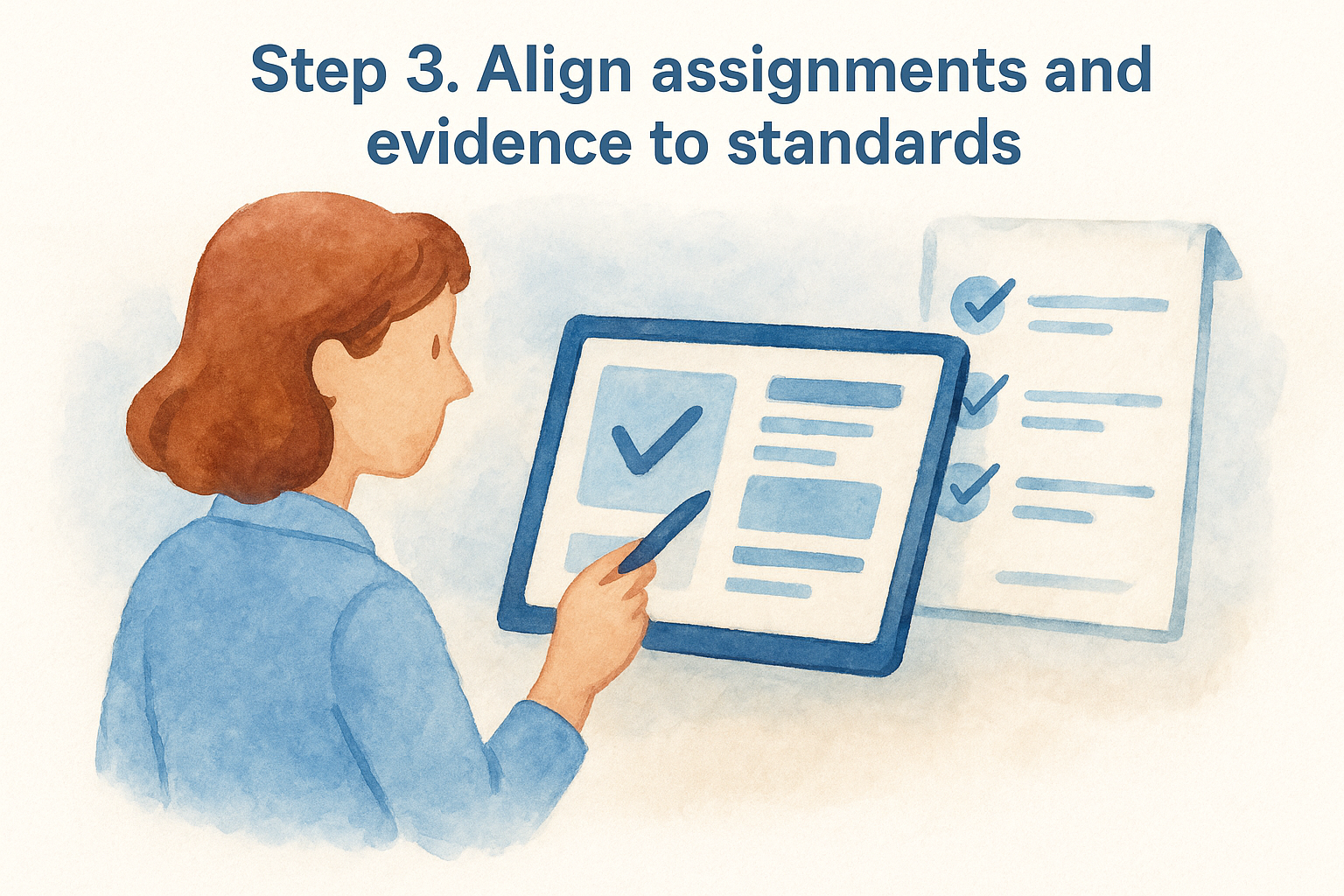 Step 3. Align assignments and evidence to standards