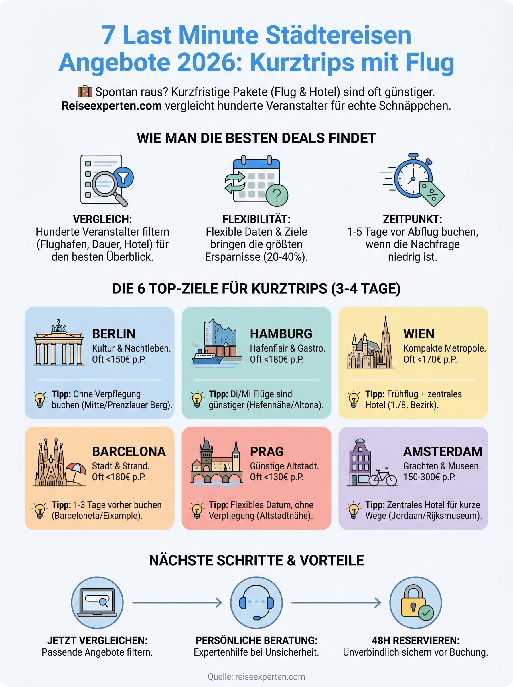 last minute st&auml;dtereisen angebote infographic