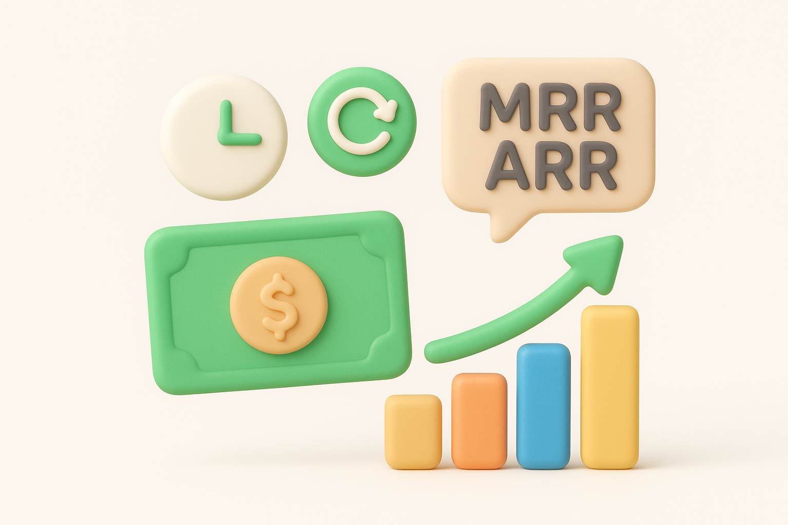 Example MRR bridge new expansion and churn