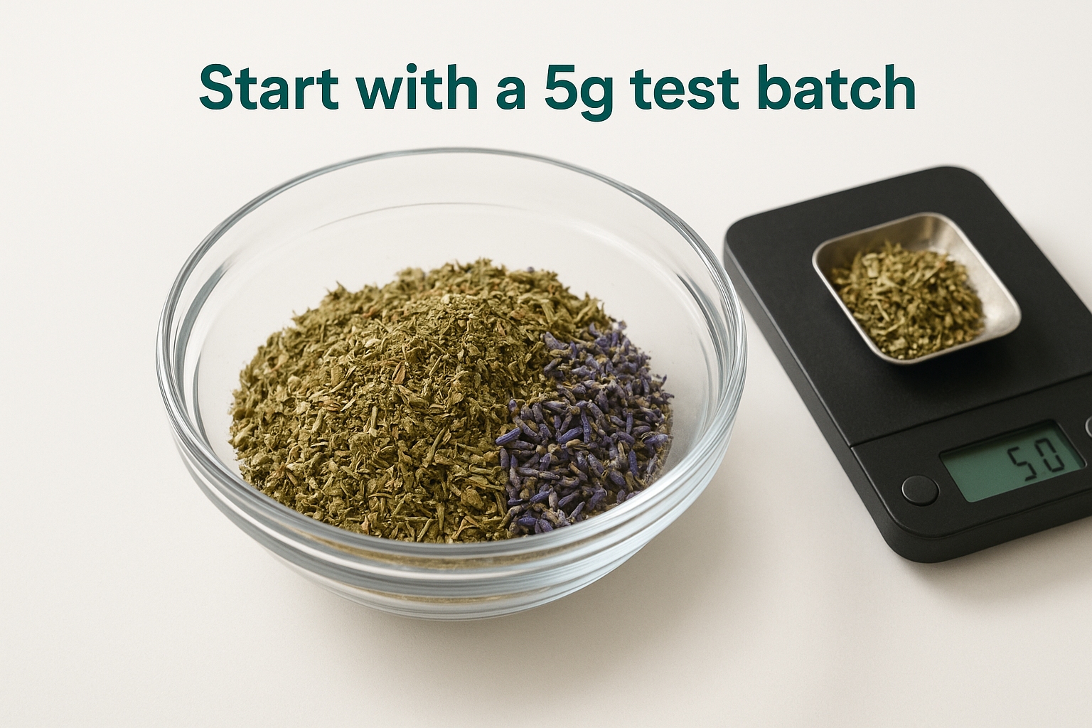 Start with a 5g test batch