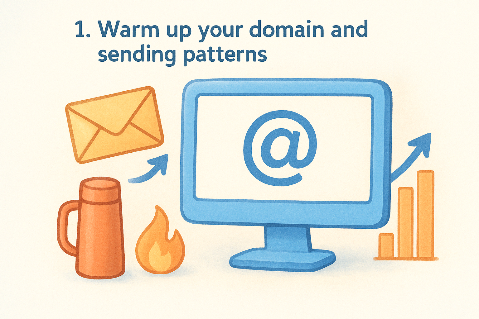 1. Warm up your domain and sending patterns
