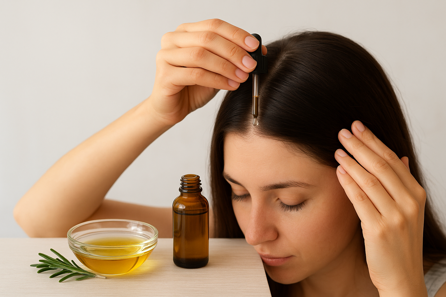 Diluting and applying rosemary oil correctly