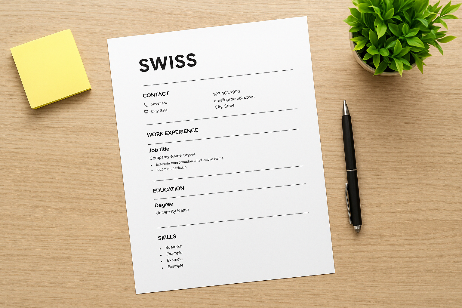 1. Google Docs template gallery: Swiss