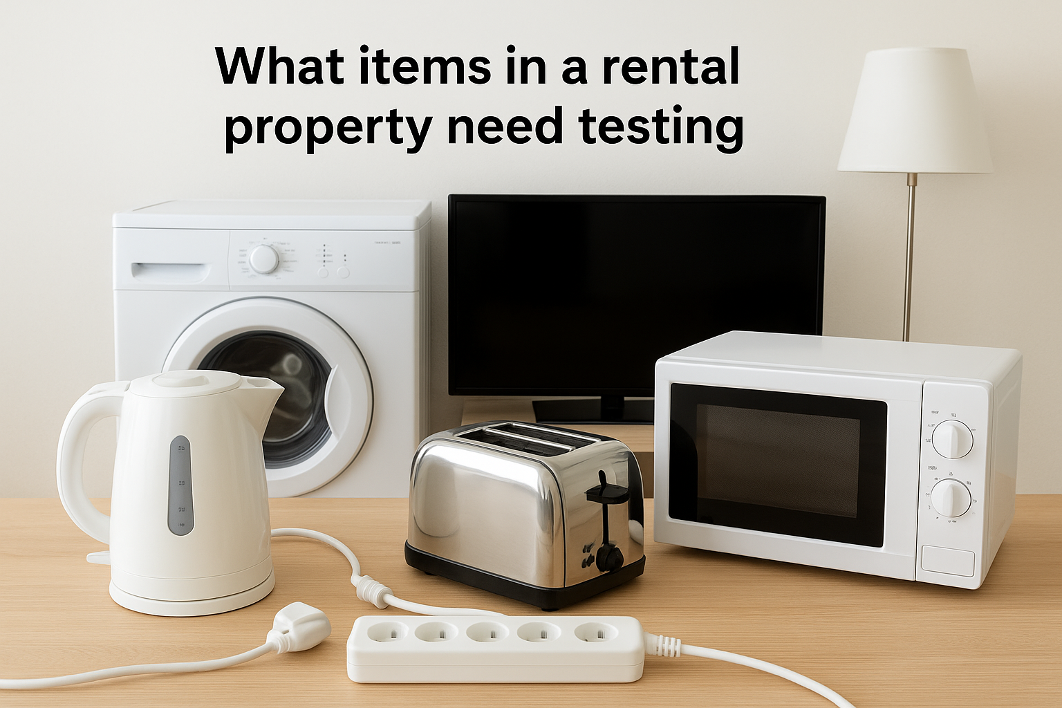 What items in a rental property need testing