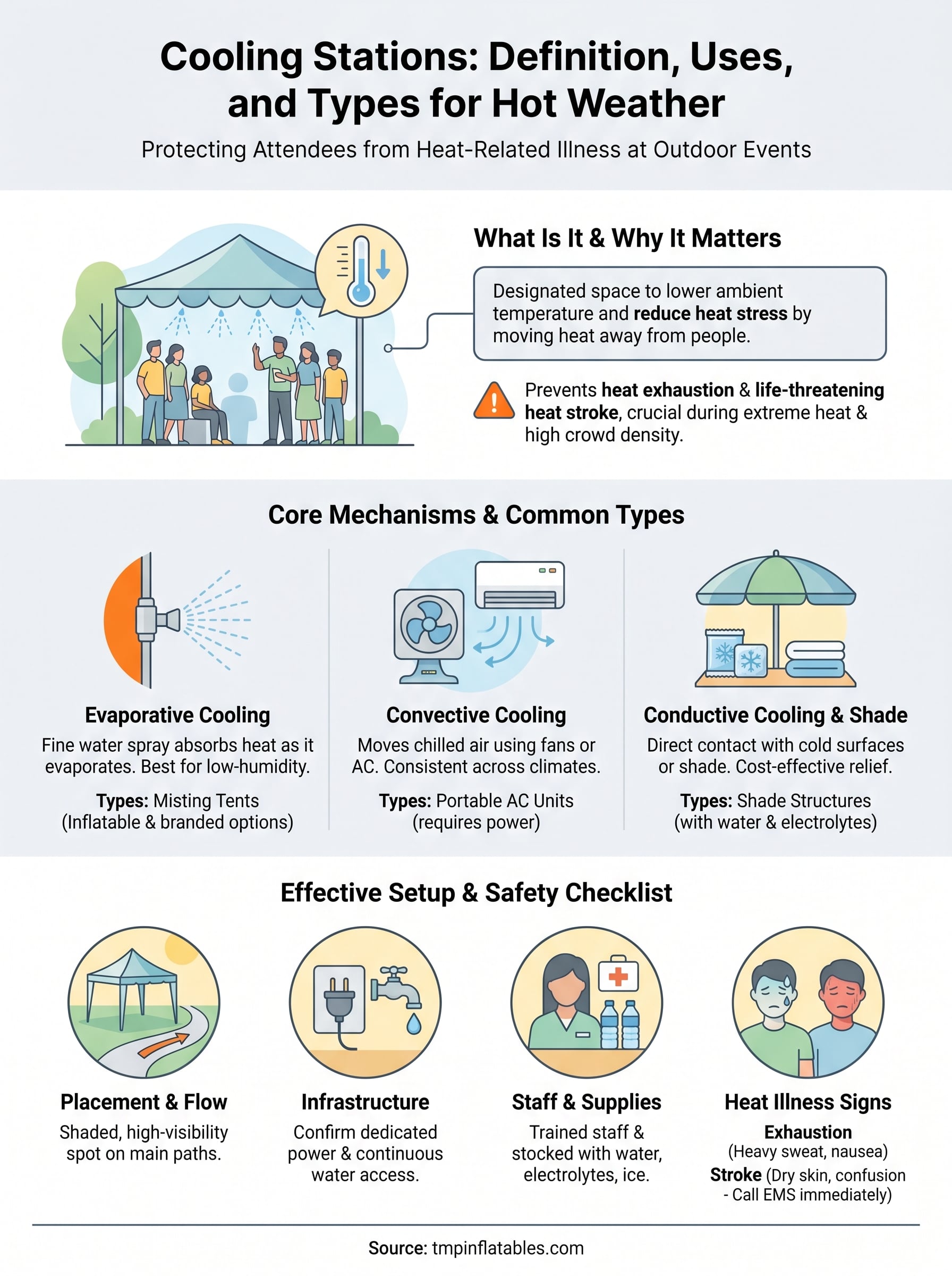 cooling station infographic
