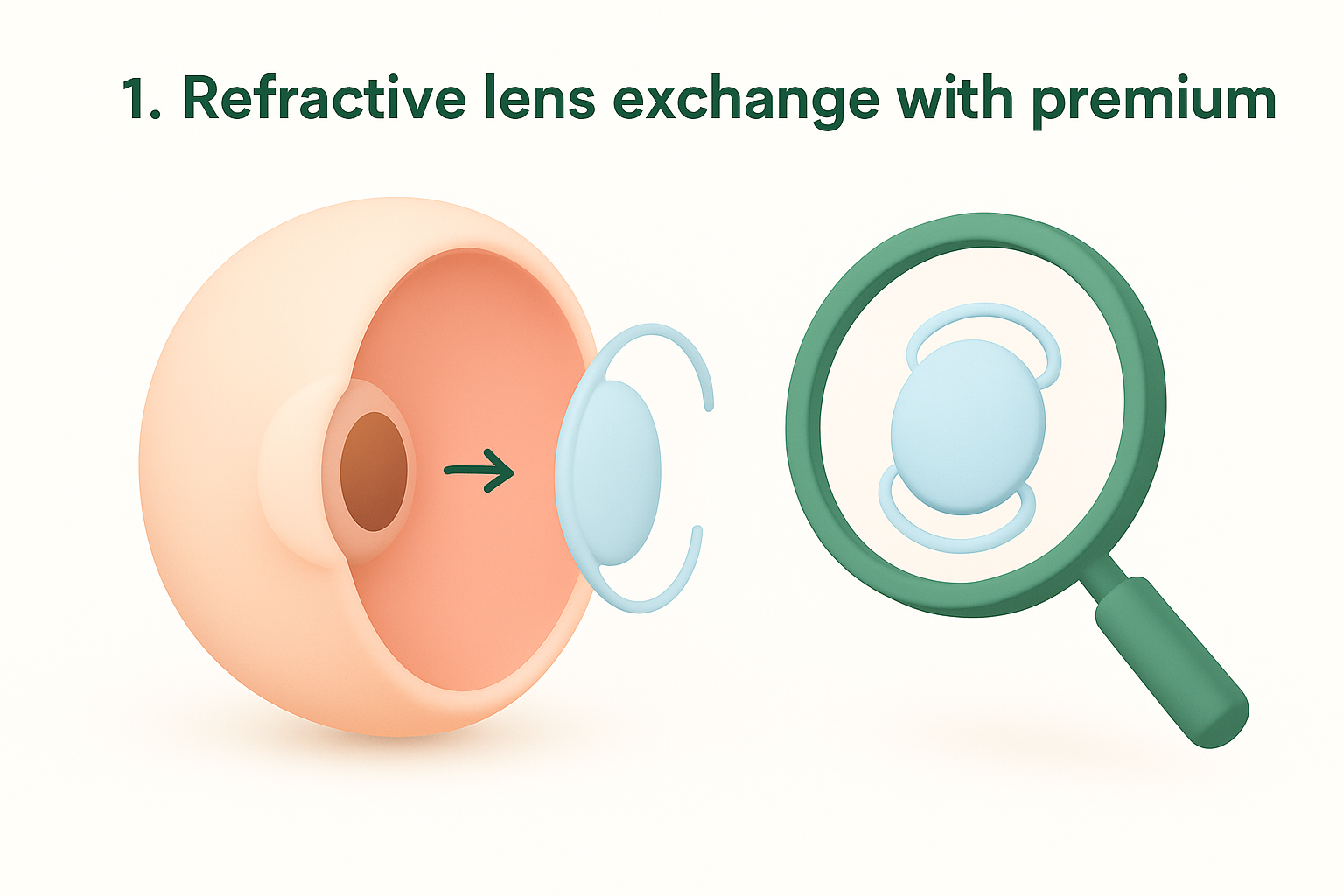 1. Refractive lens exchange with premium IOLs