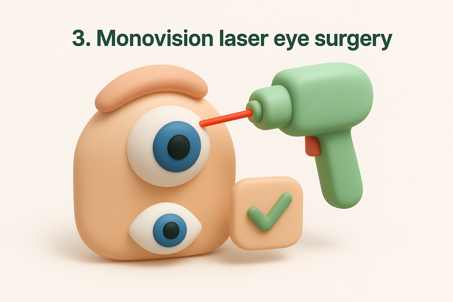 3. Monovision laser eye surgery