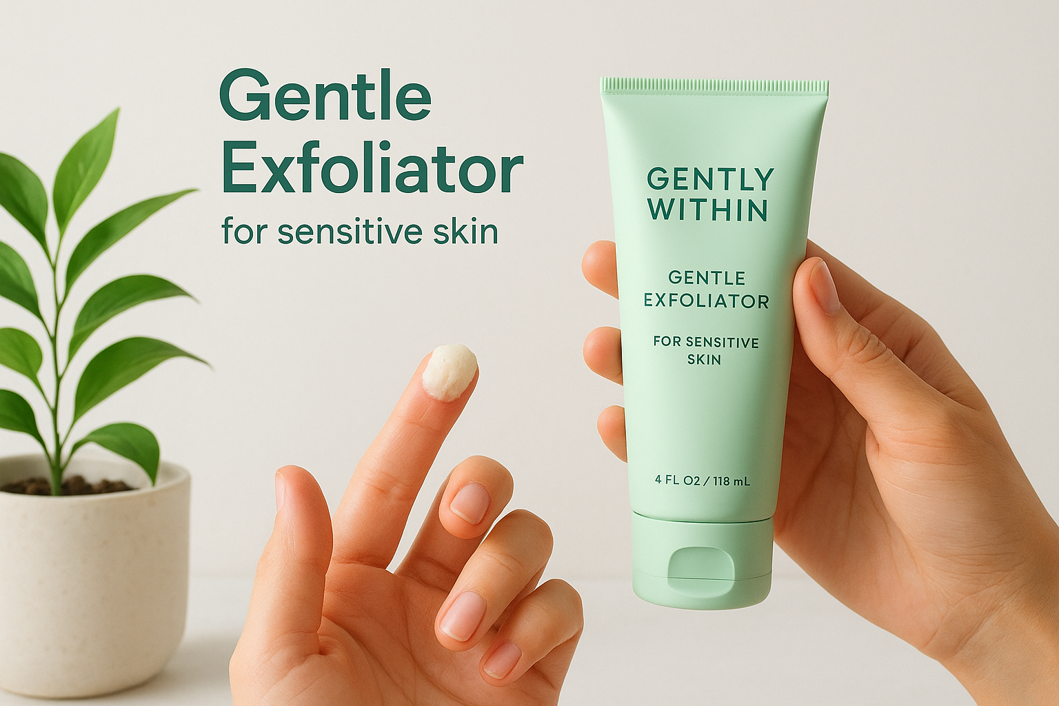 1. Beautifully Within gentle exfoliator picks