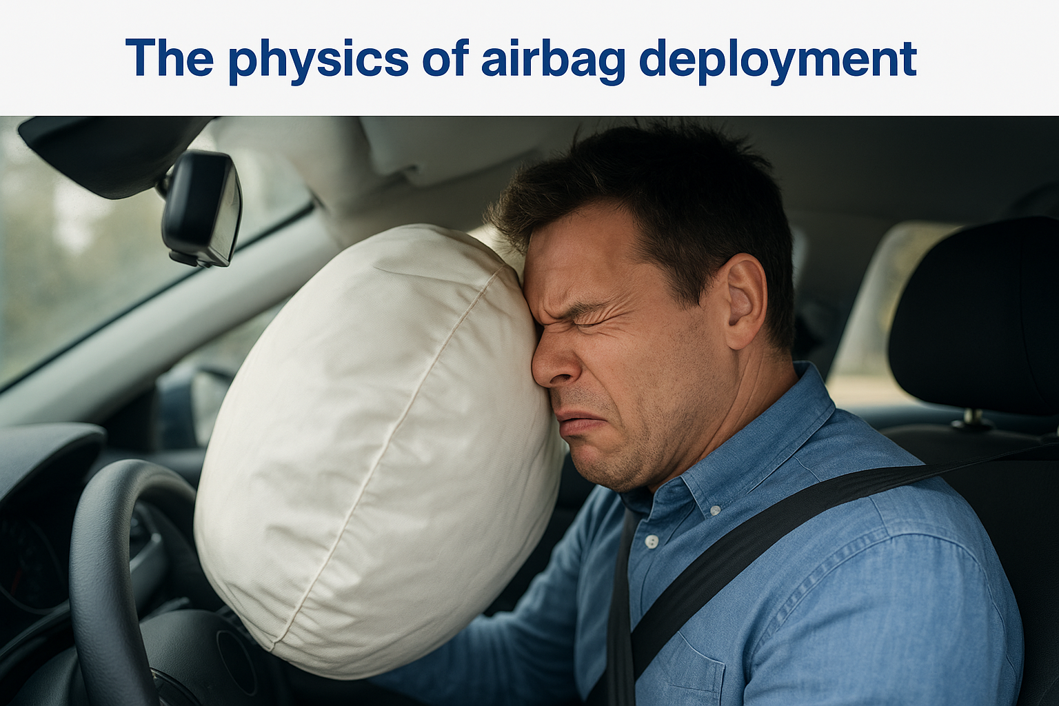 The physics of airbag deployment