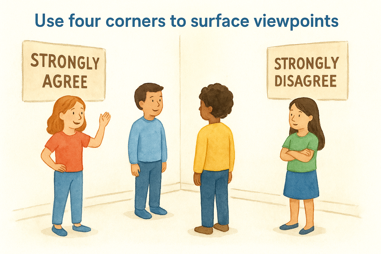 13. Use four corners to surface viewpoints