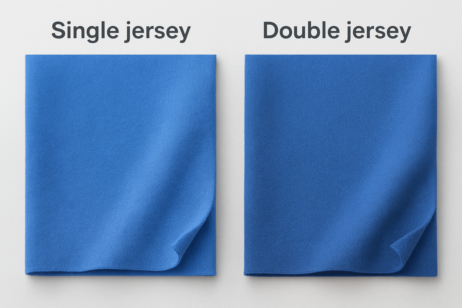 Single jersey vs. double jersey
